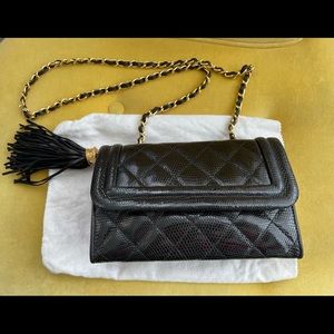 Vintage Chanel Lizard skin bag